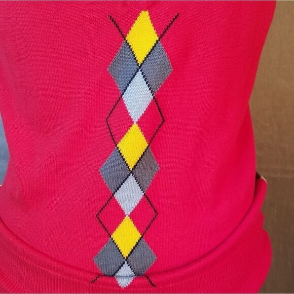 ARIZONA‎ JEANS COMPANY Cabaret Red Argyle V… - Picture 3 of 8